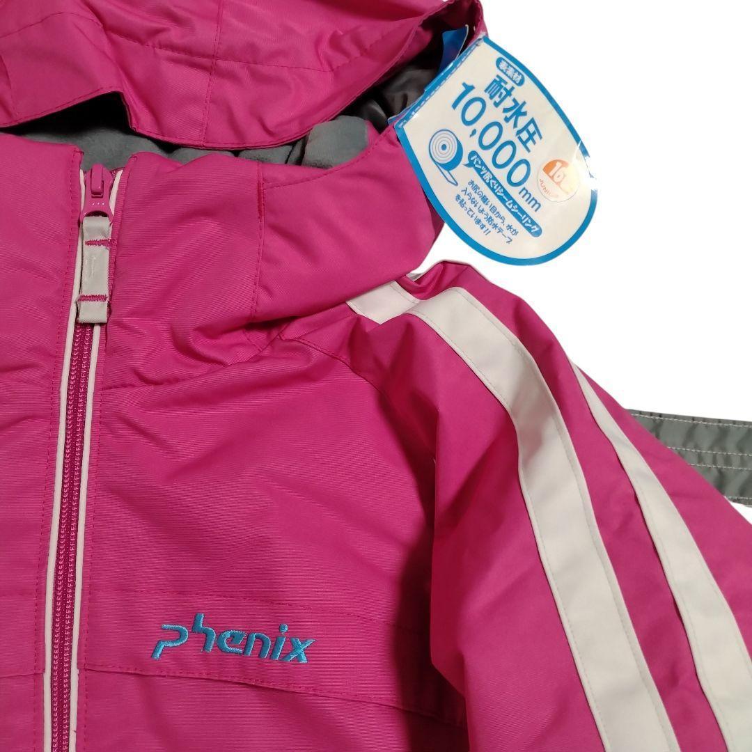 ✨新品✨ phenix 160cm スキー スノーウェア　花柄ピンク　上下セット