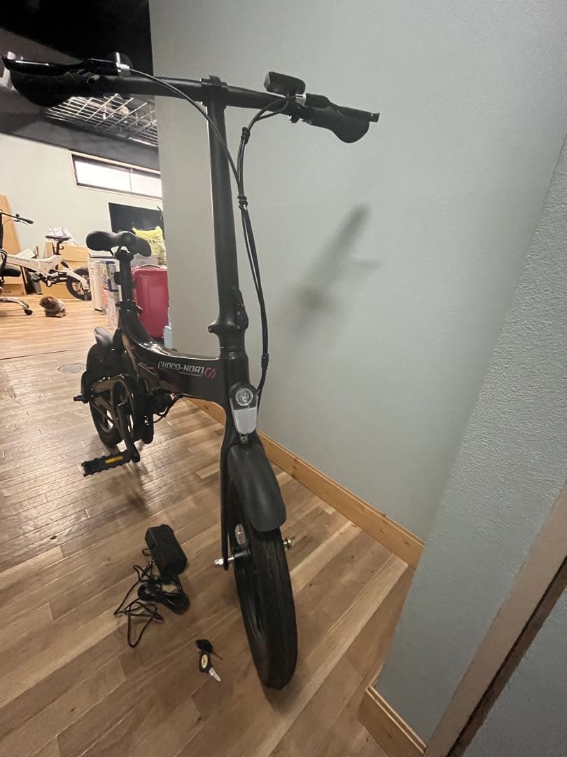 【引き取り限定】CHOCO-NORI 電動アシスト折りたたみ自転車 ブラック
