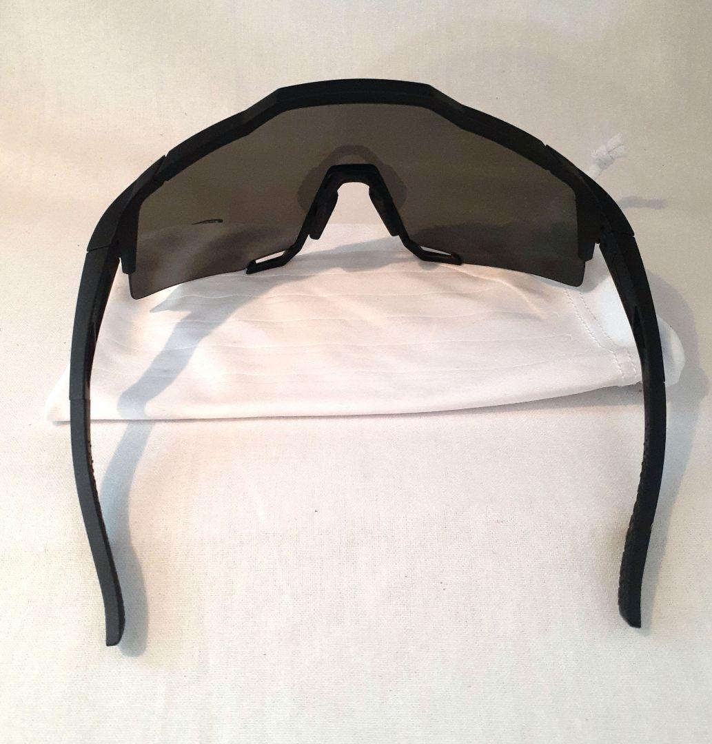 美品中古100% SPEEDCRAFT ブラック ワンハンドレッド サングラス