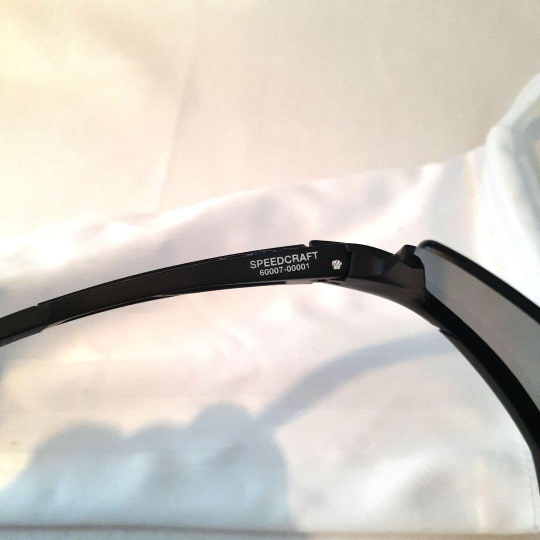 美品中古100% SPEEDCRAFT ブラック ワンハンドレッド サングラス