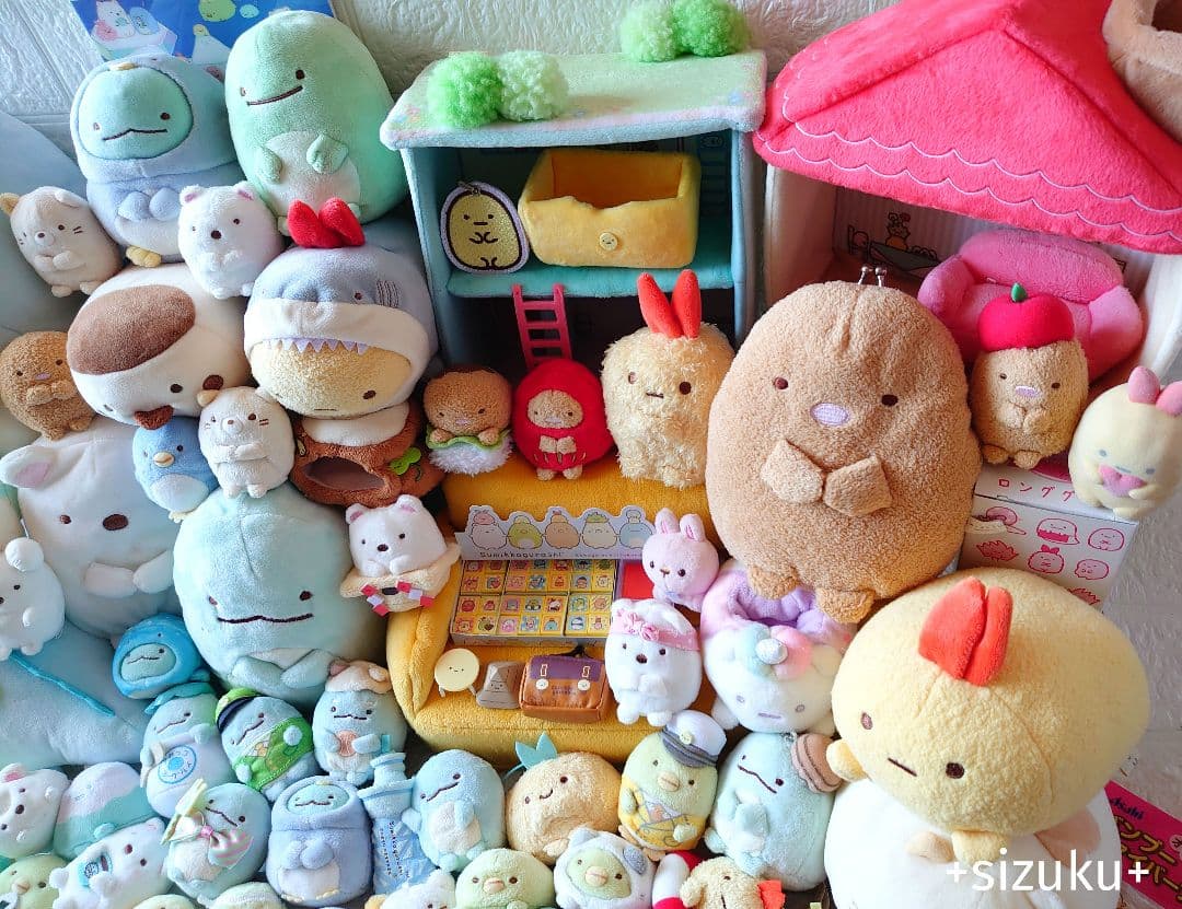 【豪華125点】すみっコぐらし ハウス 家具 てのりぬいぐるみ 色々 まとめ売り