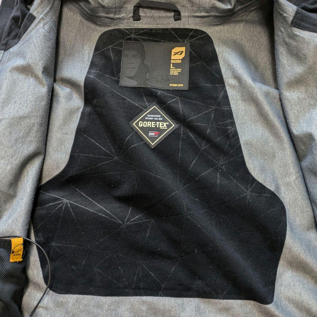 オラージュorage スキーウェアLサイズ黒gore-tex softshell