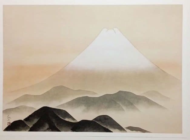 額装用画集有名日本画家富士12景 印刷です昭和52年毎日新聞社出版