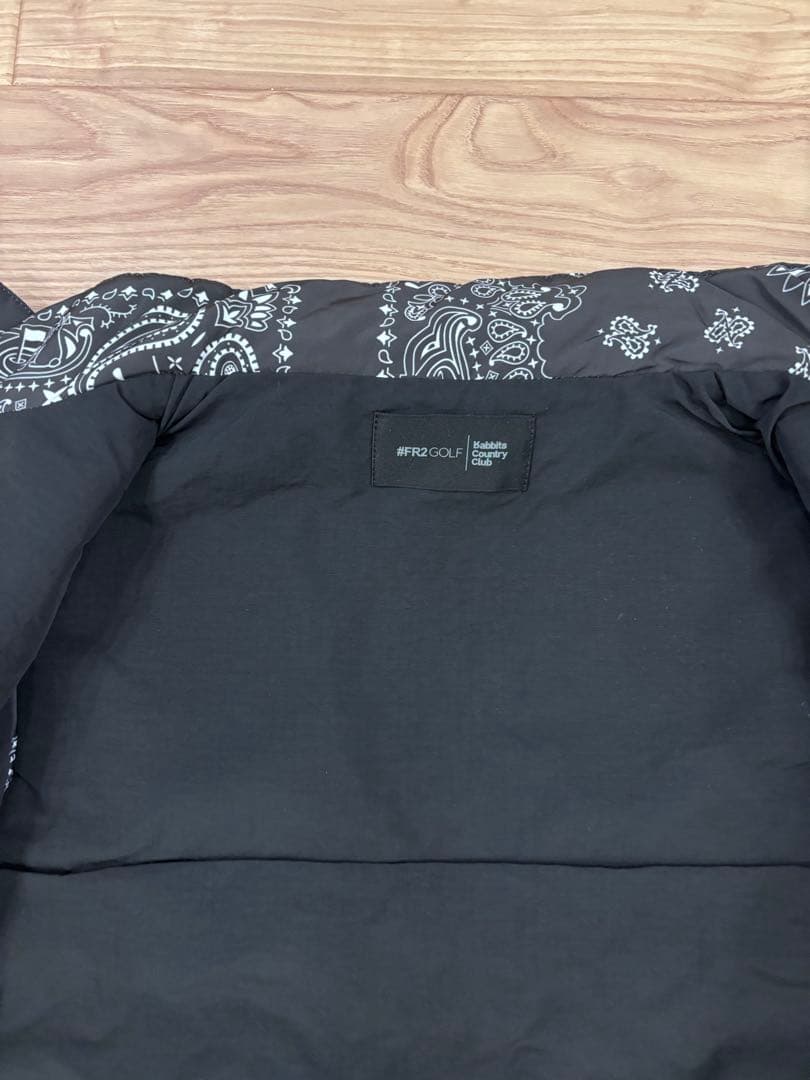 FR2 GOLF ペイズリー柄　中綿ベスト 新品 ダウンベスト　L