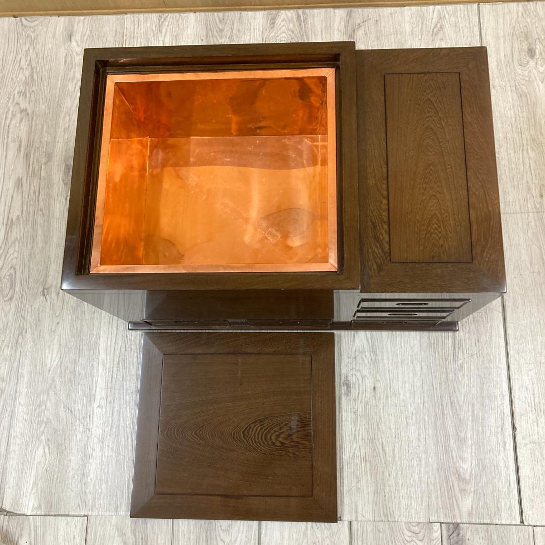 囲炉裏テーブル　火鉢　 引き出し付き 　 昭和レトロ 古民家　民芸