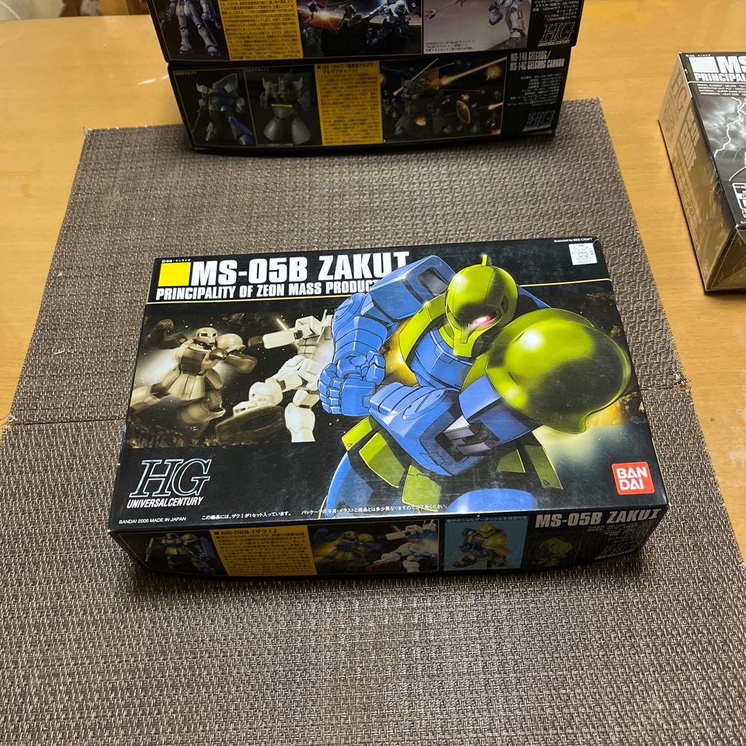 HG MS-14A ゲルググ/MS-05Bザクl/MS-07Bグフ セットセット