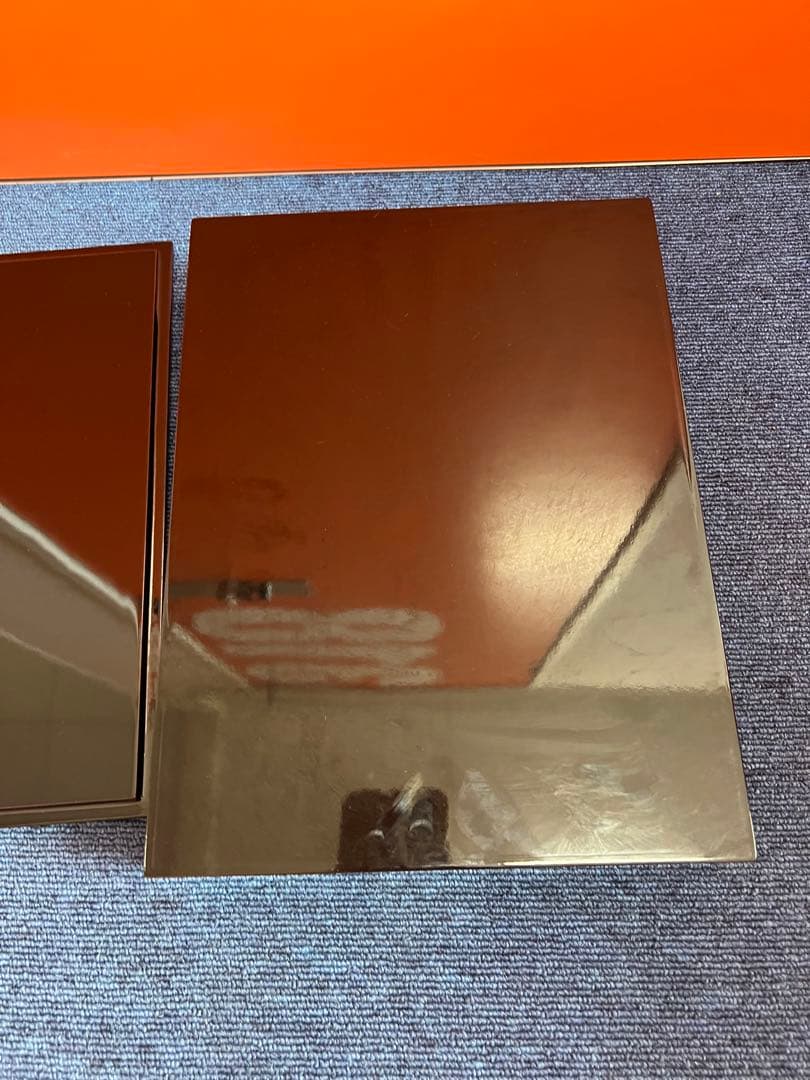 1199 木箱　書類入　小物入　花うさぎ　未使用