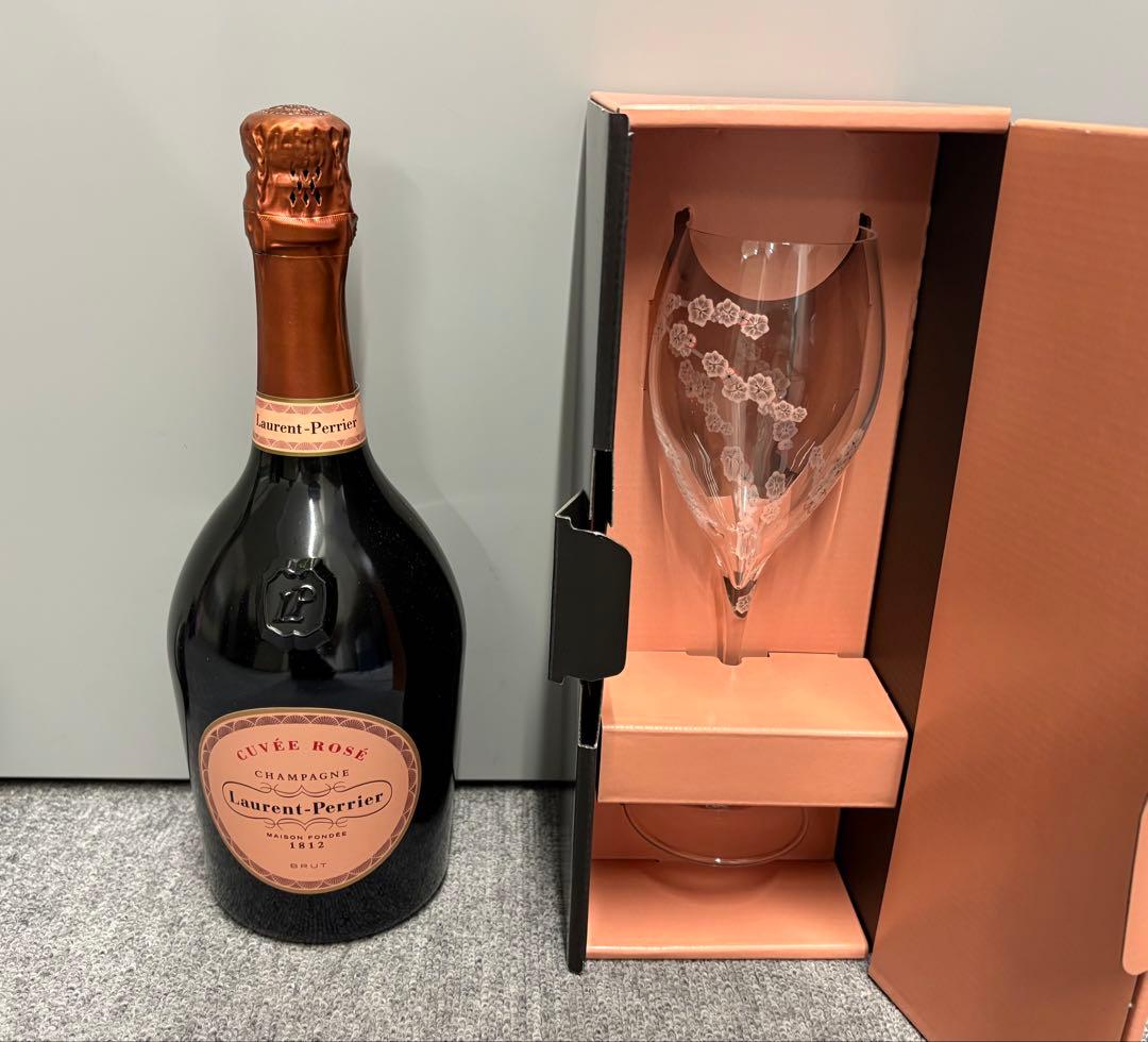 サントリー ローラン ペリエ ロゼ シャンパン 専用グラス付き 未開栓