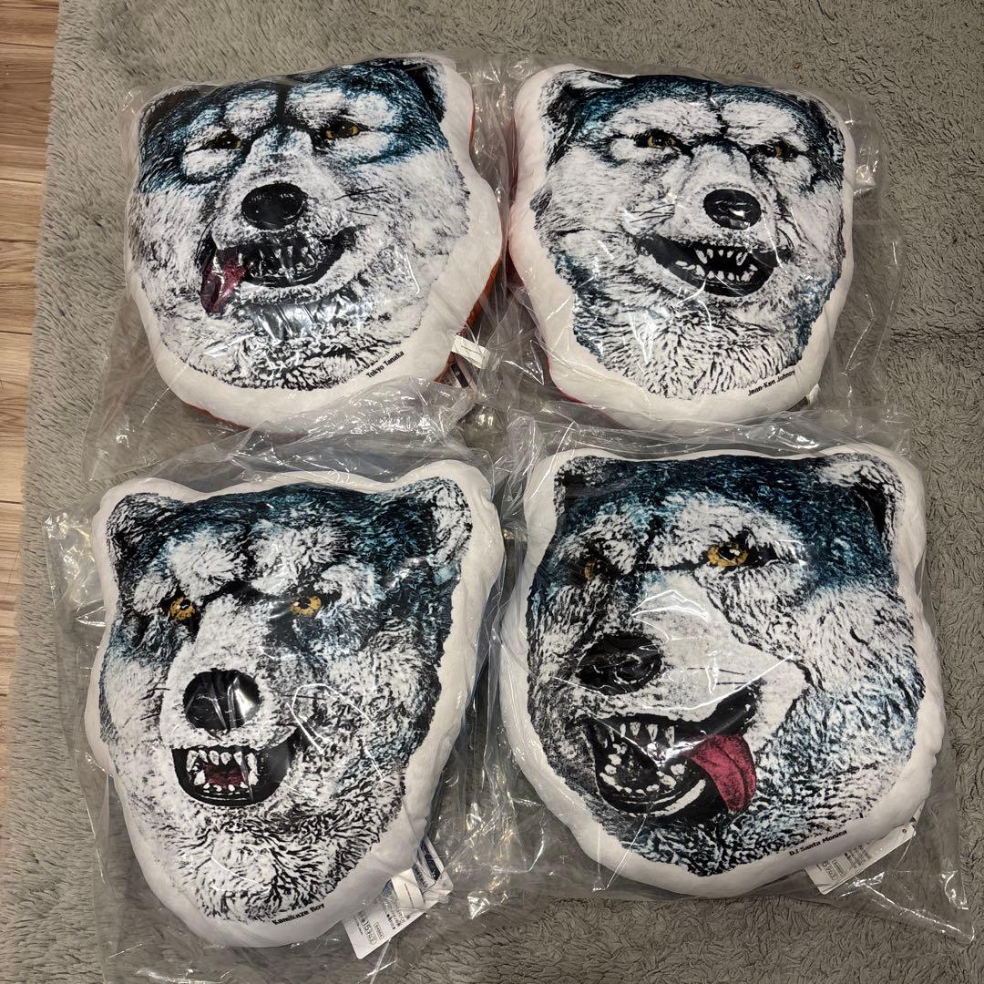 MAN WITH A MISSION フェイスクッション　４種