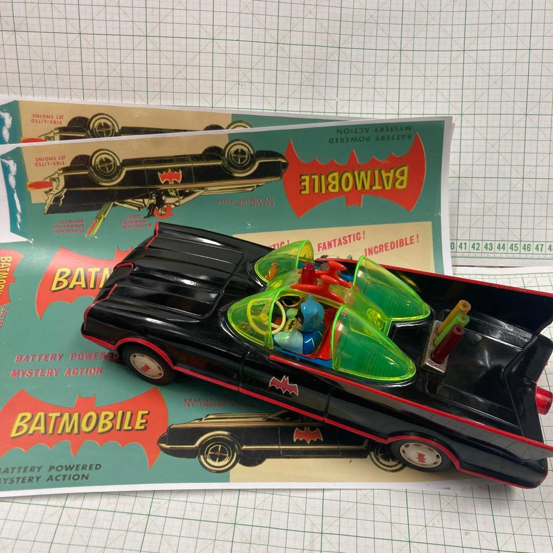 1960年代アオシン製の初期の珍しい黒の バットマンかー黒は！殆ど出てきません
