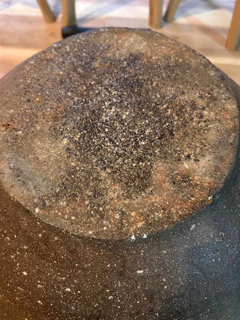 古美術◾️蔵の入口付近にあった特大50cmサイズの壺、壷、花瓶、甕、花道具、茶道具