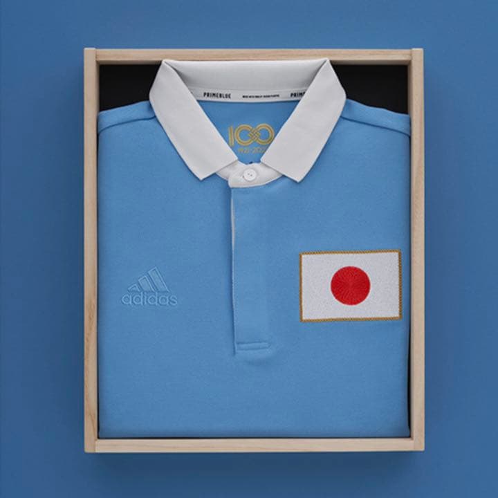 2021個限定木箱付き adidas 日本代表100周年記念ユニホーム　Mサイズ