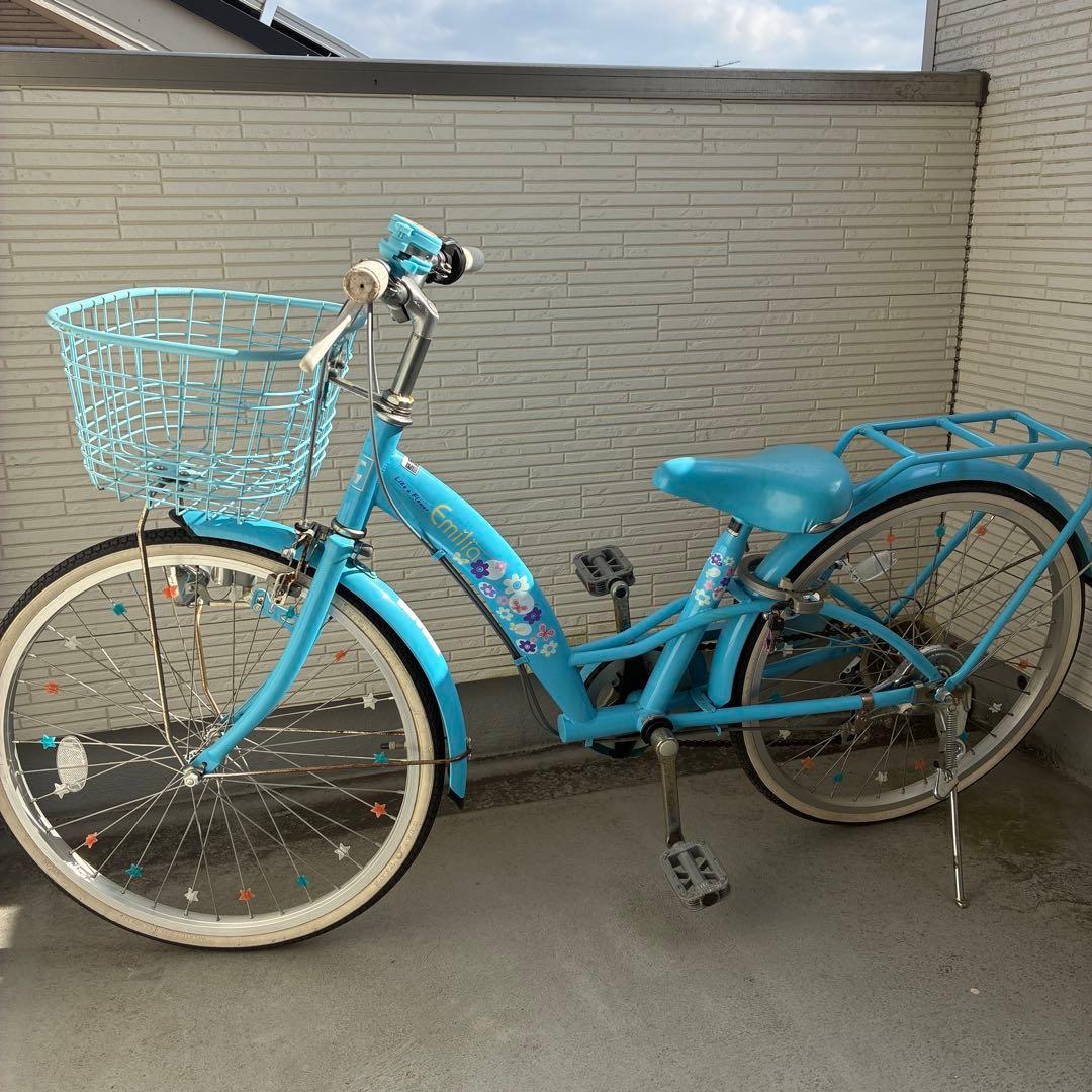 女の子用自転車 22インチ シマノ製6段変速 EM226 パステルブルー