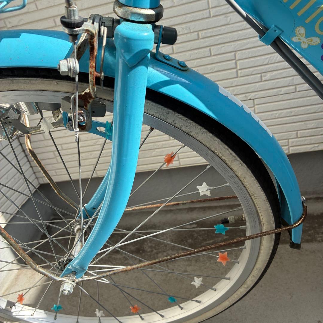 女の子用自転車 22インチ シマノ製6段変速 EM226 パステルブルー