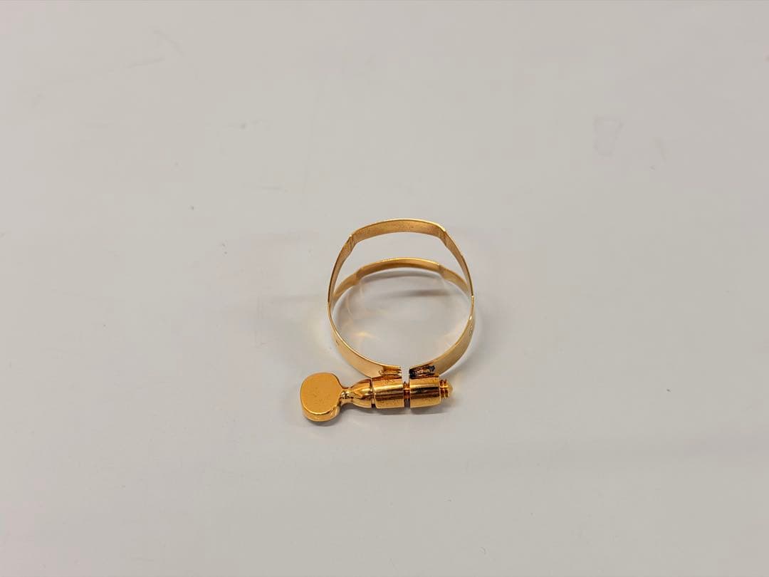 【美品】Selmer セルマー純正リガチャー　金メッキ　GP アルトサックス用