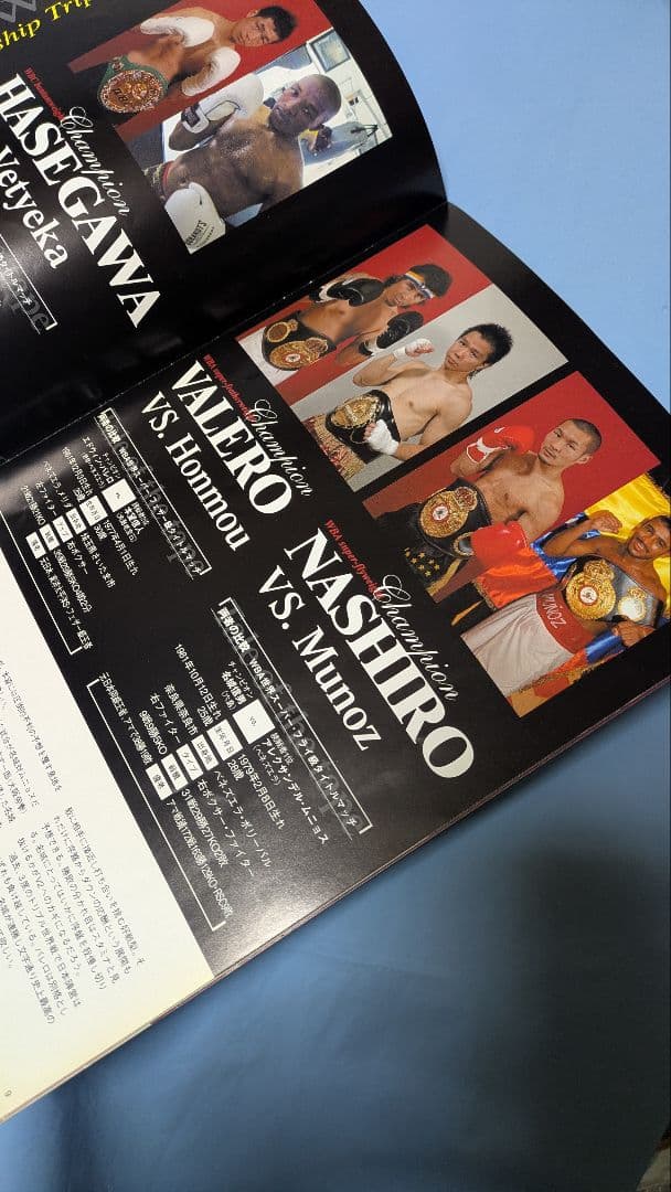 ボクシング パンフレット 長谷川穂積バレロ名城 Boxing Program
