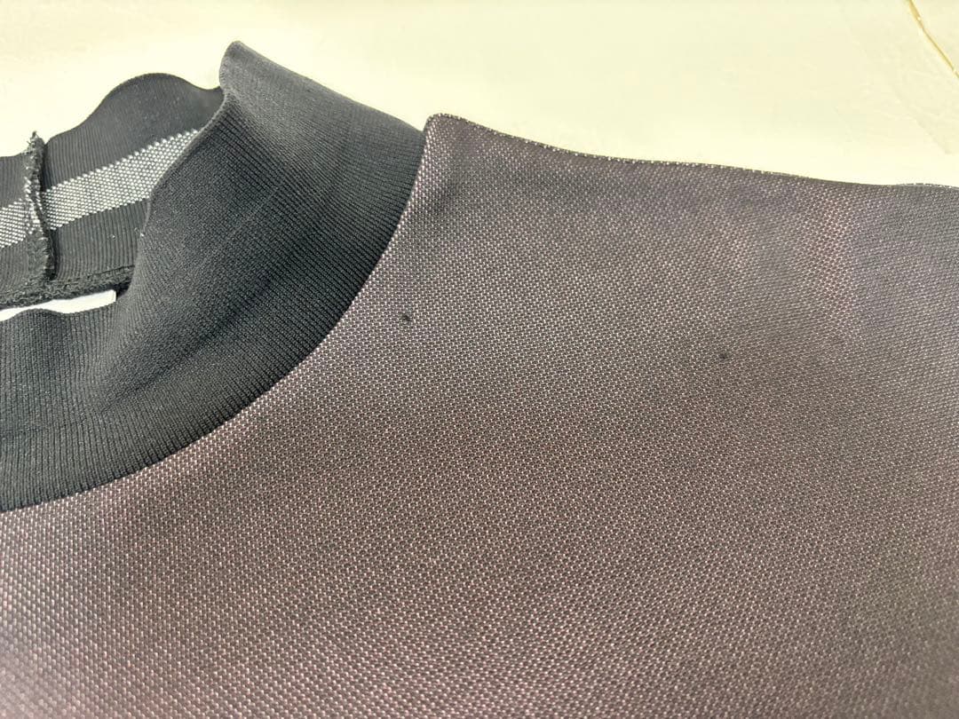 マークアンドロナ モックネック シャツ 48 L 黒 ゴルフウェア メンズ