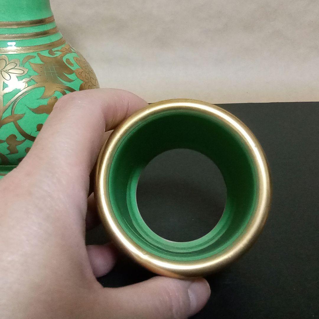 皆具　緑地金襴手　祥堂