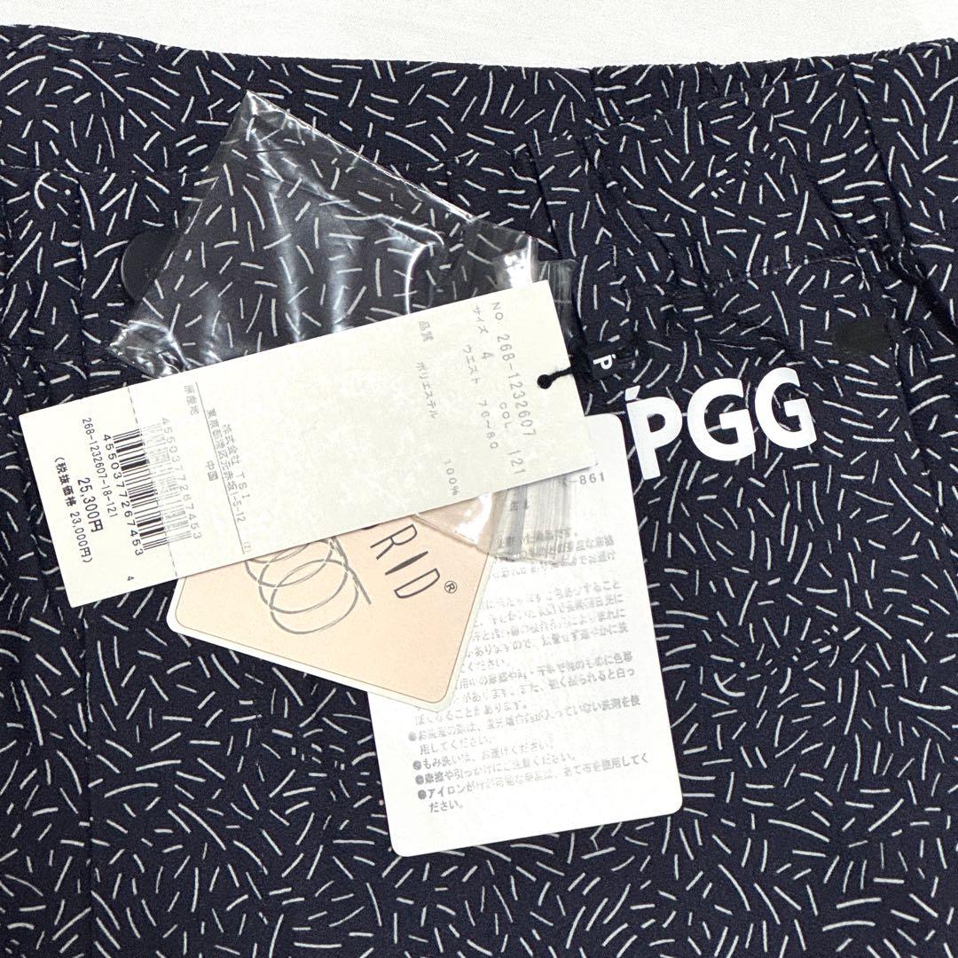新品タグ付 パーリーゲイツ PGG ショートパンツ 総柄 紺 定価25300円