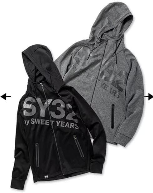 SY32 上下セットアップ Sサイズ 定価￥61,600 黒 パーカー 新品