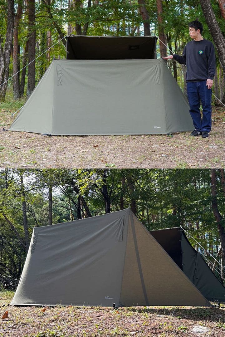 新品 未使用 FUTURE FOX 焚き火 陣幕 オリーブ TC素材