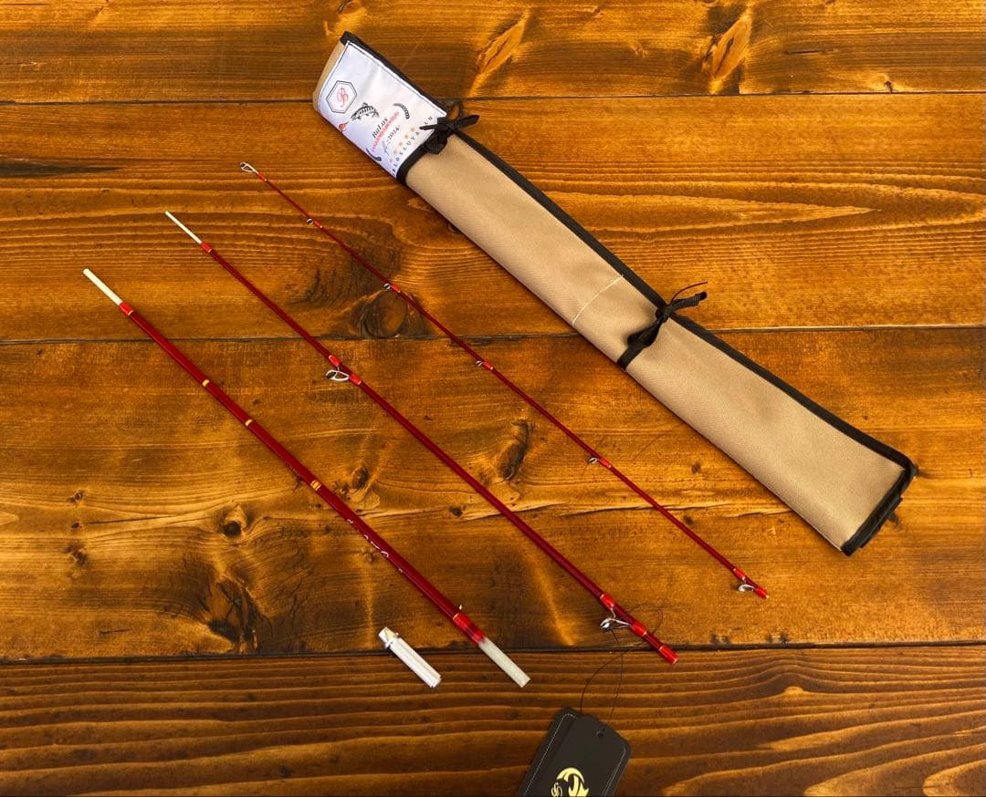 トラウトロッド　パックロッド　ブランクス　グラスロッド　渓流釣り　クリアレッド