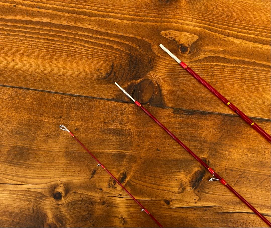 トラウトロッド　パックロッド　ブランクス　グラスロッド　渓流釣り　クリアレッド