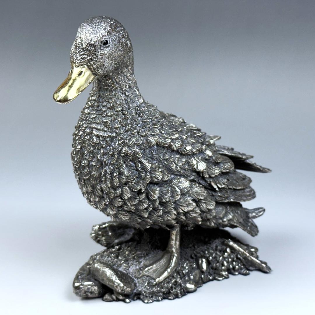 カントリーアーティスト スターリングシルバー アヒル 635g 英国 純銀張り