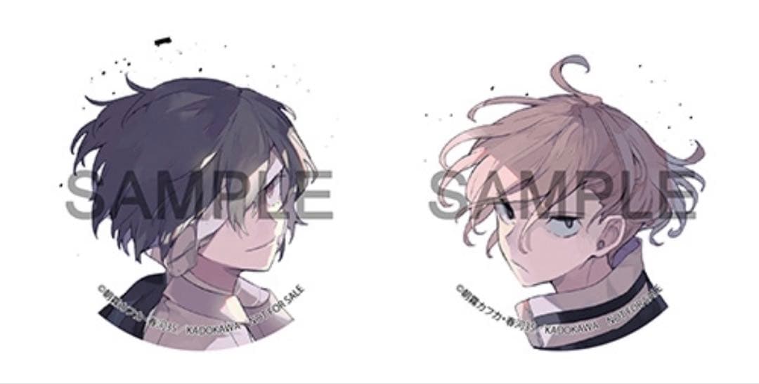 文豪ストレイドッグス 15歳ver. フィギュア 特典缶バッジ 太宰治 中原中也