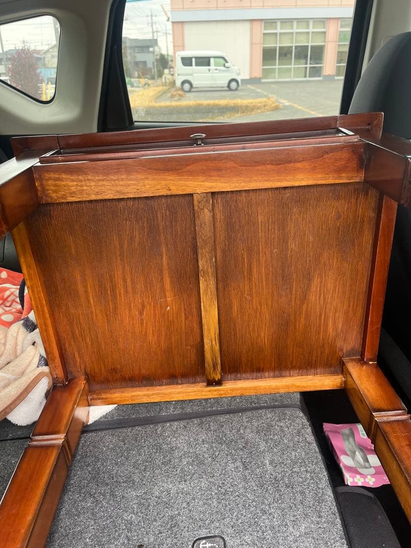 木製ライティングビューロー マホガニー　ダベンポートデスク　ダークブラウン