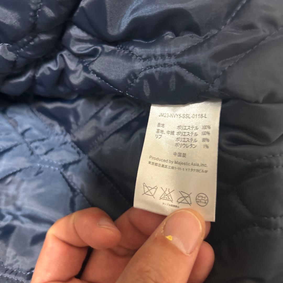 希少　タグ付新品　西武ライオンズサテンベースボールジャケットマジェスティック　L