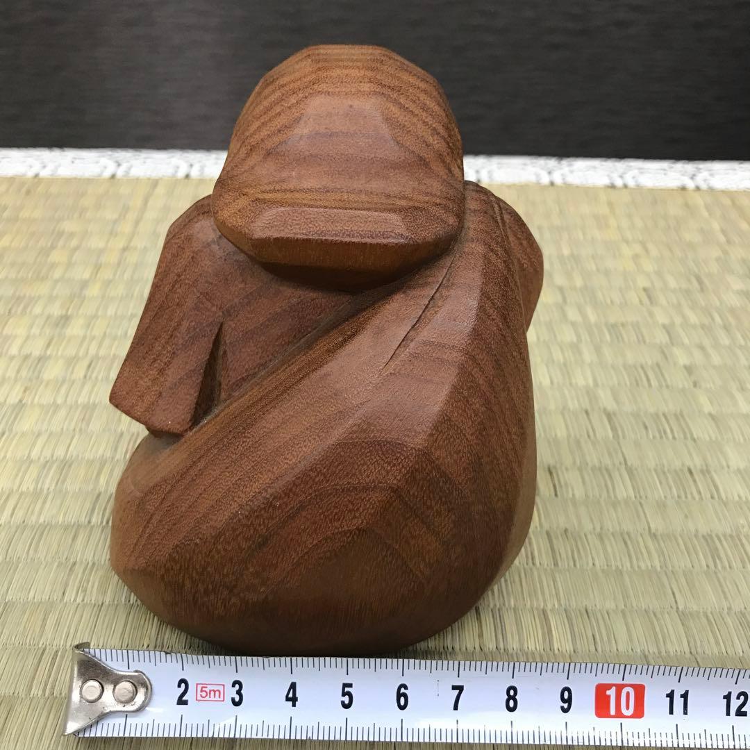 山中象堂作　可愛い木彫の大黒さま