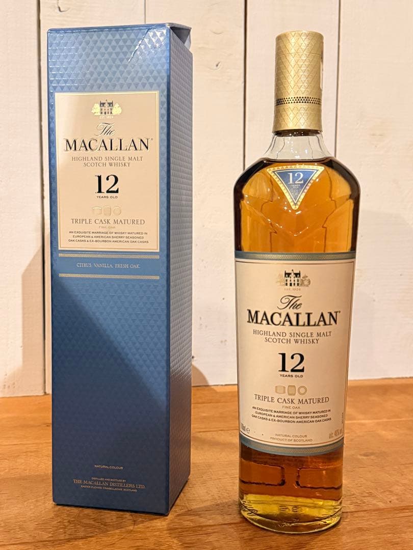 【新品・未開栓】ザ・マッカラン 12年 トリプルカスク 700ml 箱付き
