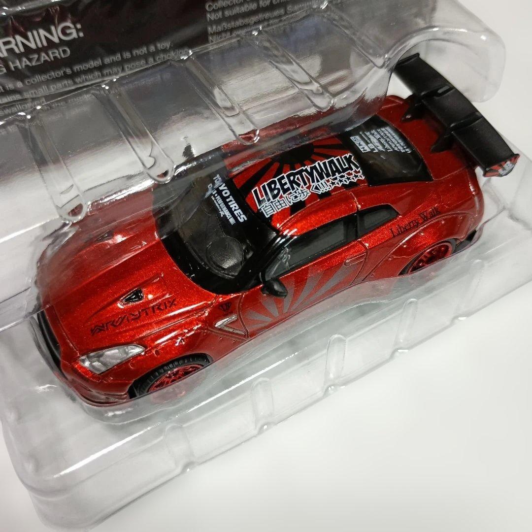 MINIGT 77 LBWK ニッサン GT-R R35キャンディレッド