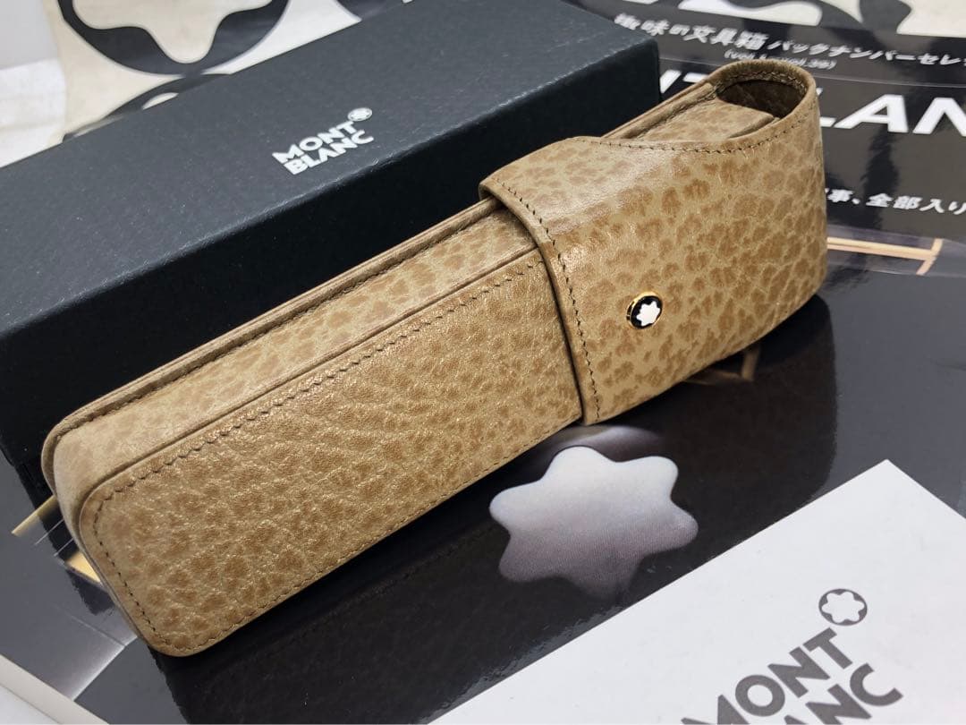 ️モンブラン⭐️マイスターシュテユック製のルグラン本革製ペンポーチ⭐️オーストリッチ