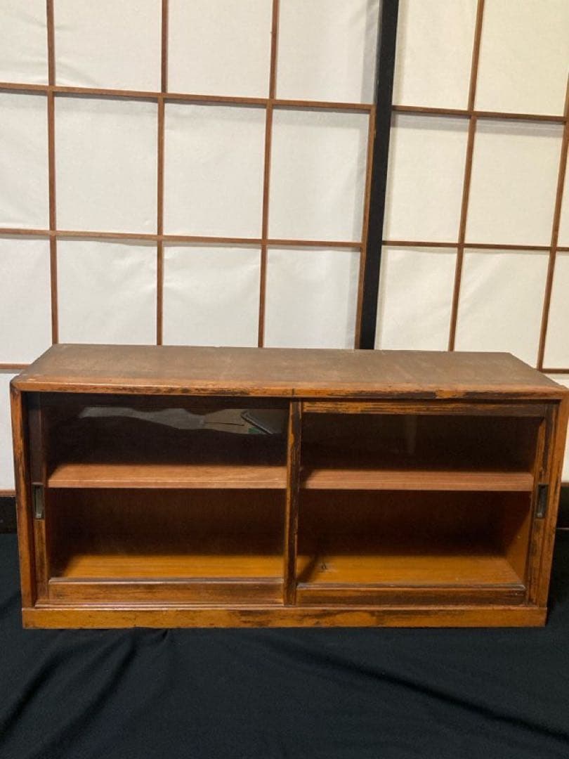 #49 水屋箪笥 食器棚 ショーケース　什器　昭和レトロ　飾り棚　一点もの