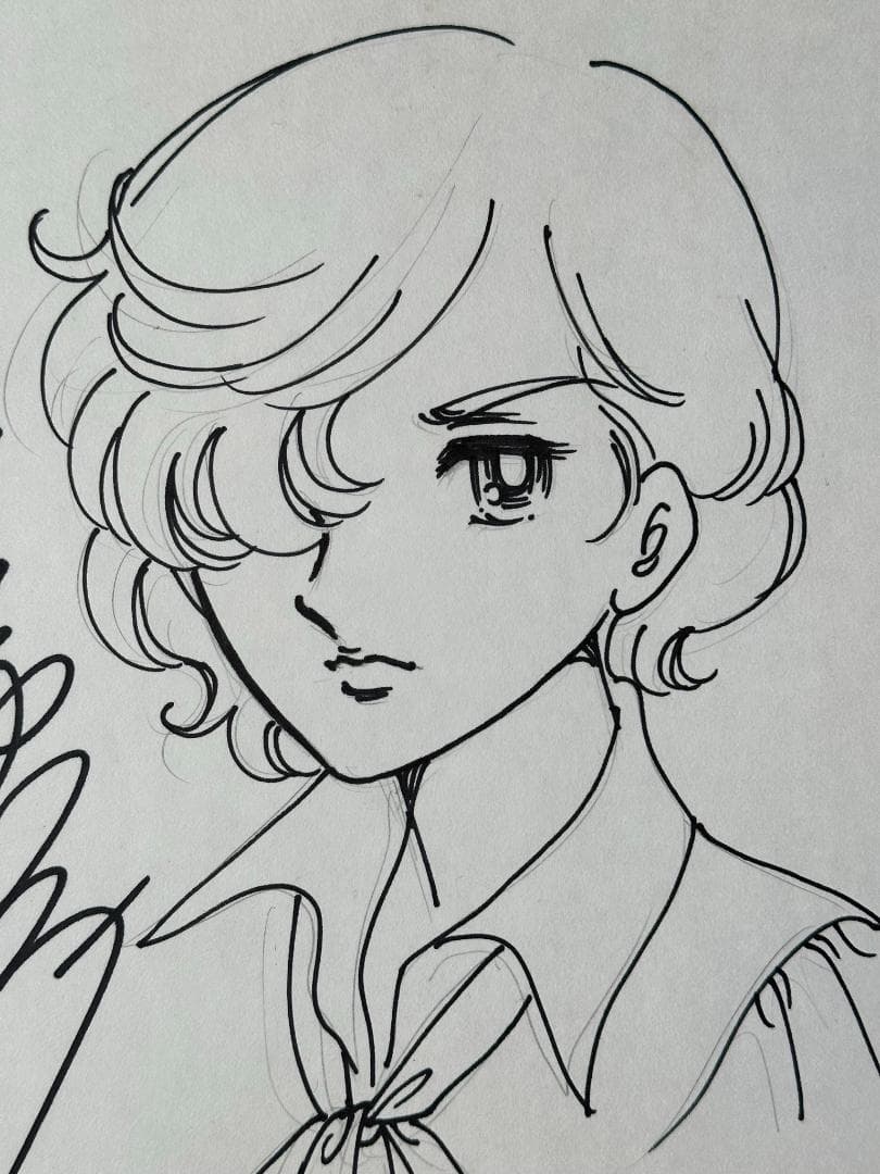 竹宮恵子 直筆色紙「風と木の詩」ジルベール まんだらけ保証書あり