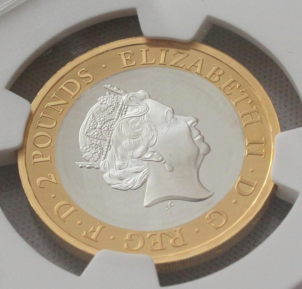 2020年イギリス メイフラワー号 400周年 ￡2 銀貨 NGC PF70UC