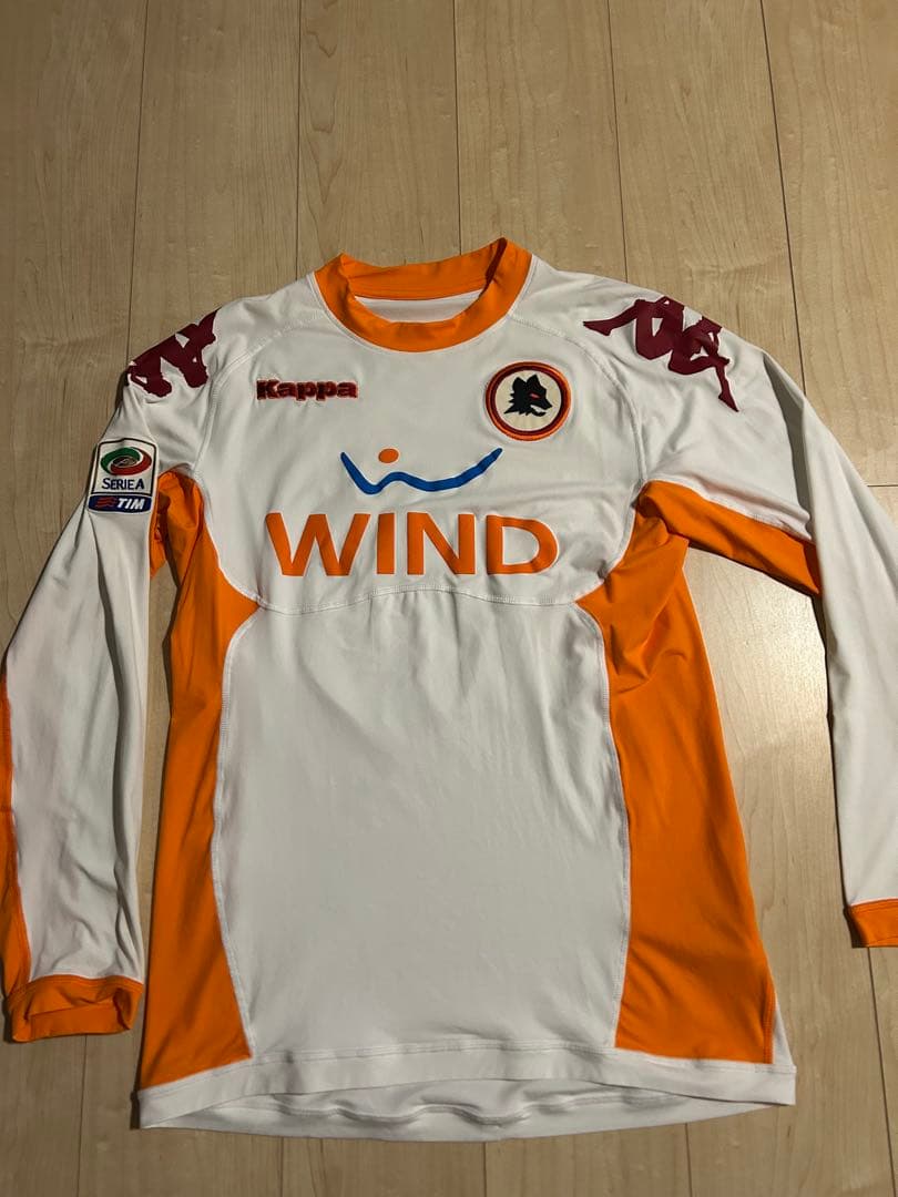 ビンテージ 選手支給品 セリエA ASローマ デ・ロッシ ユニフォーム 証明書付