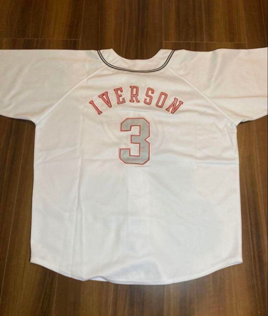 希少アイバーソン　ベースボールシャツ　NBA　90s