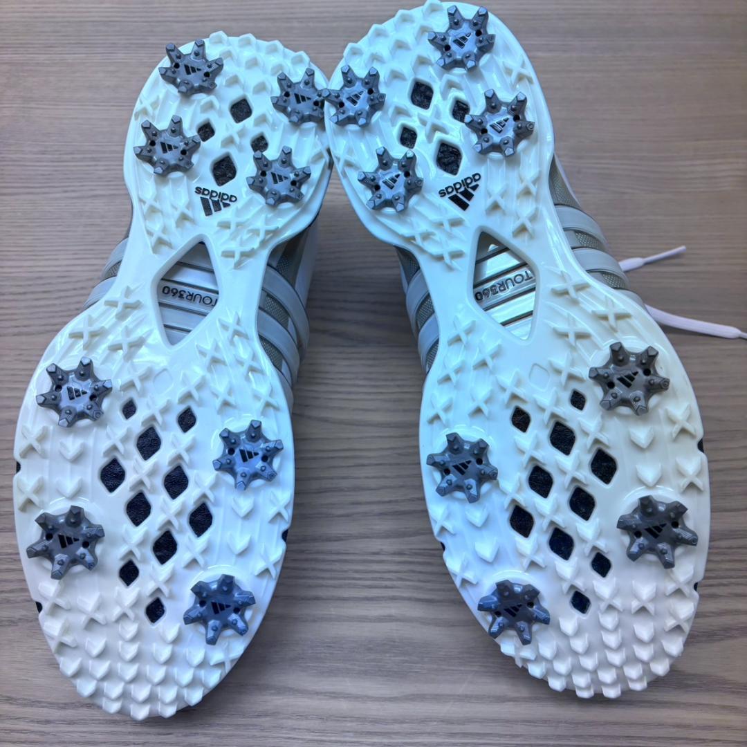 adidas ホワイト ゴルフシューズ TOUR360XT