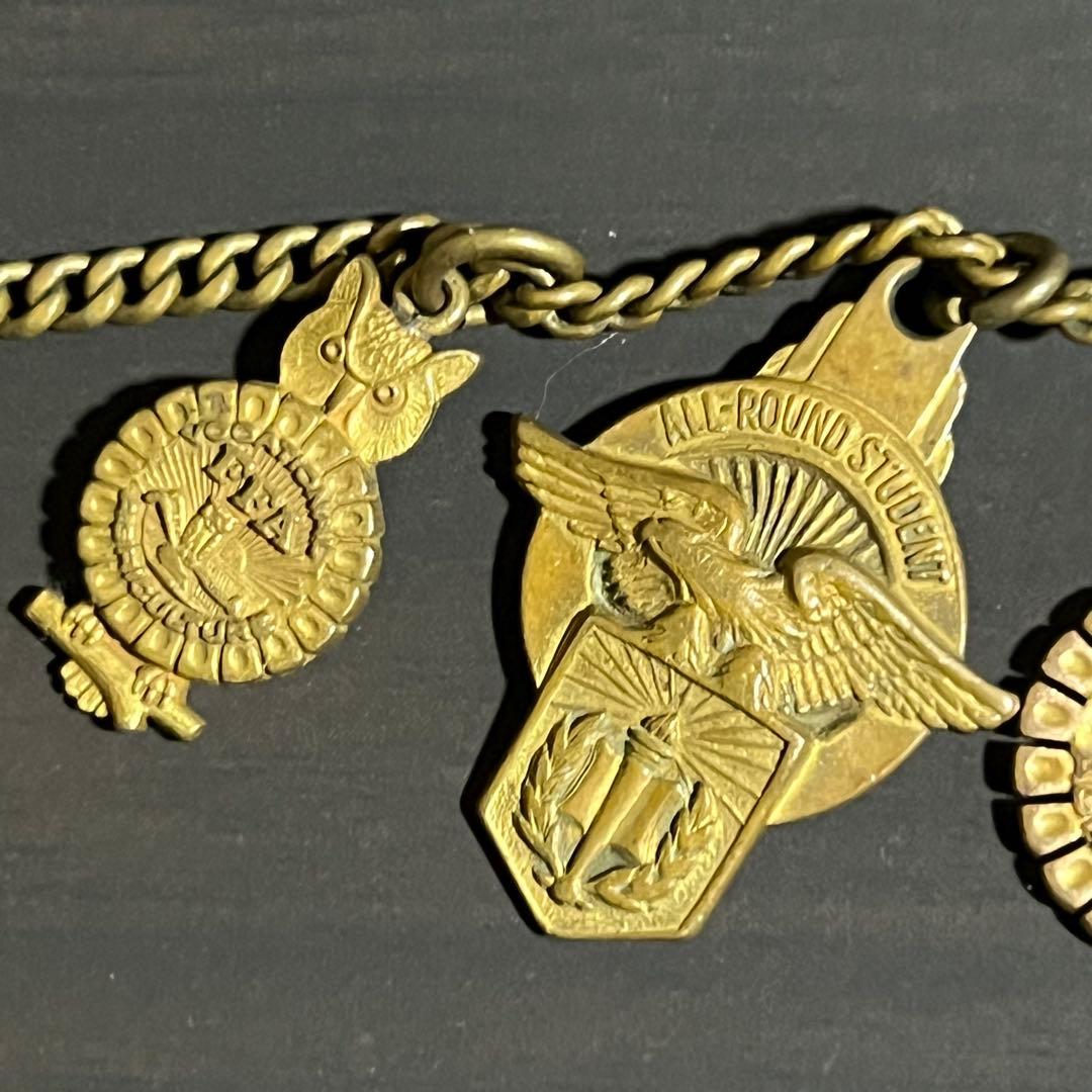 ビンテージ FFA カレッジ チャーム ポケットナイフ ウォッチチェーン