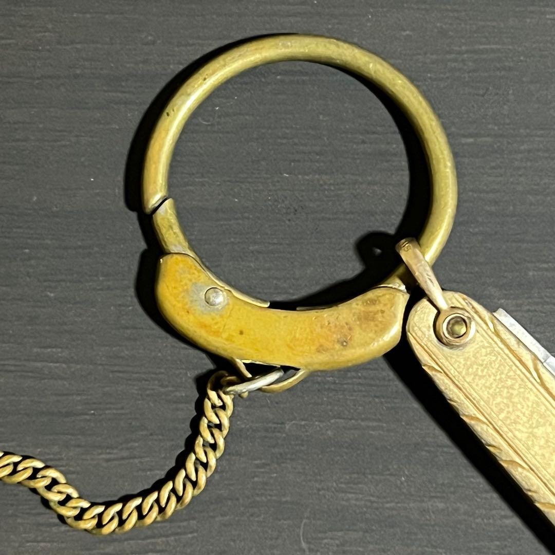 ビンテージ FFA カレッジ チャーム ポケットナイフ ウォッチチェーン