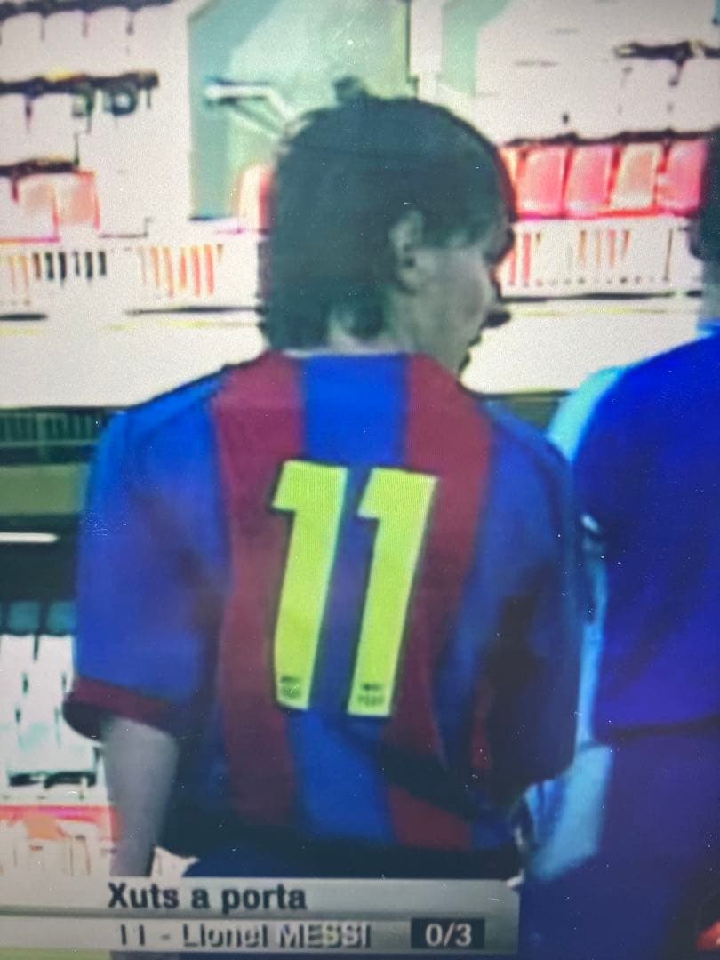FCバルセロナ ホーム　ユニフォーム　11番　カンテラ時代のメッシ