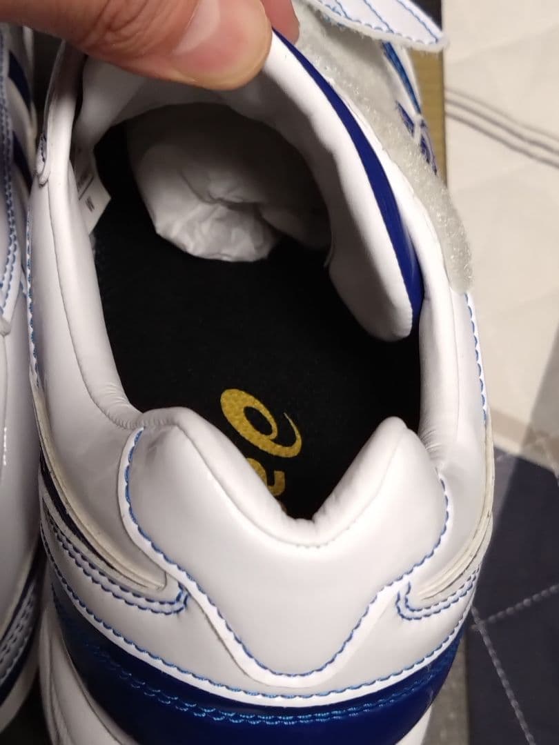 asics ゴールドステージ トレーニングシューズ ホワイト/ブルー