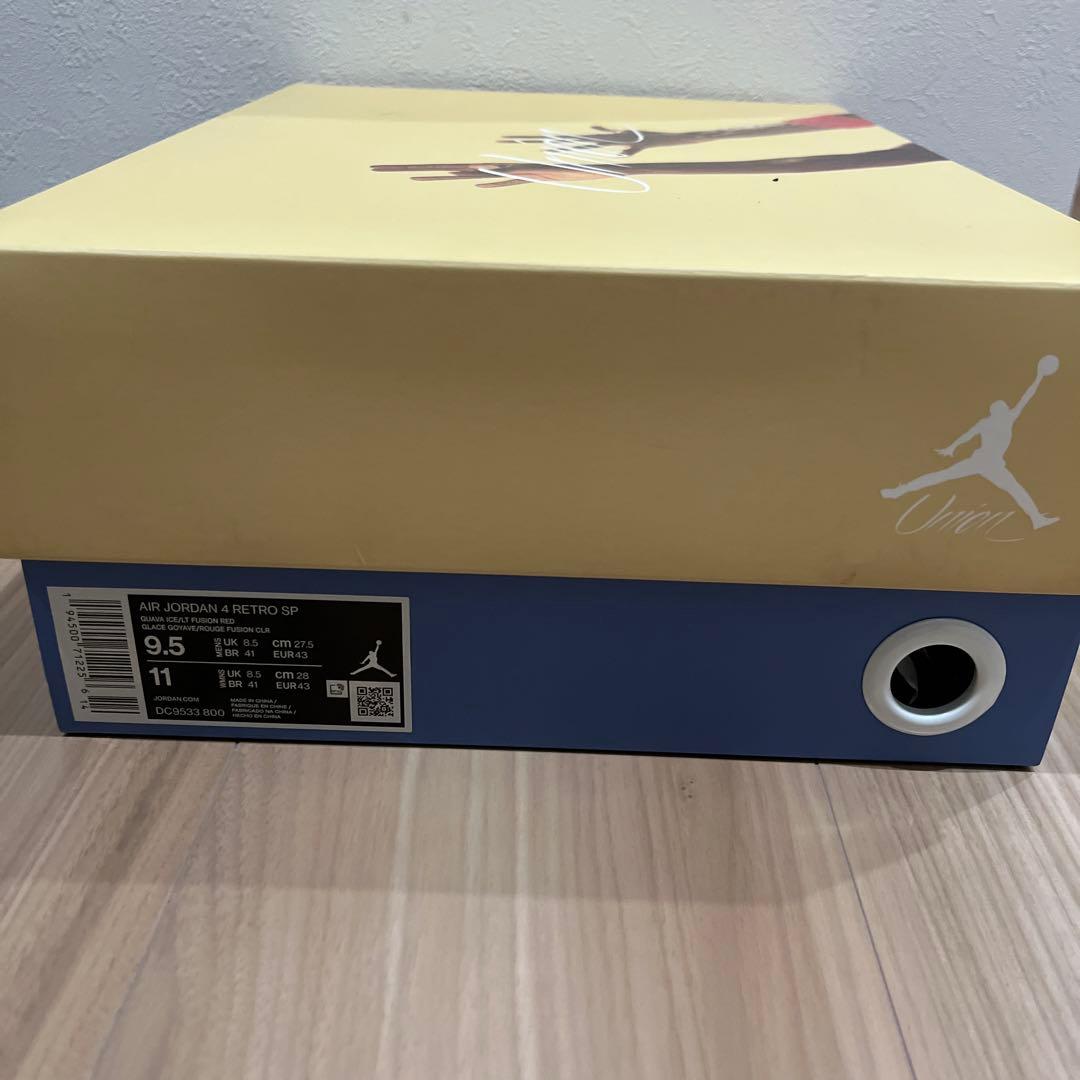 シューズ(男性用) UNION Jordan 4 Guava Ice/Light FusionRed