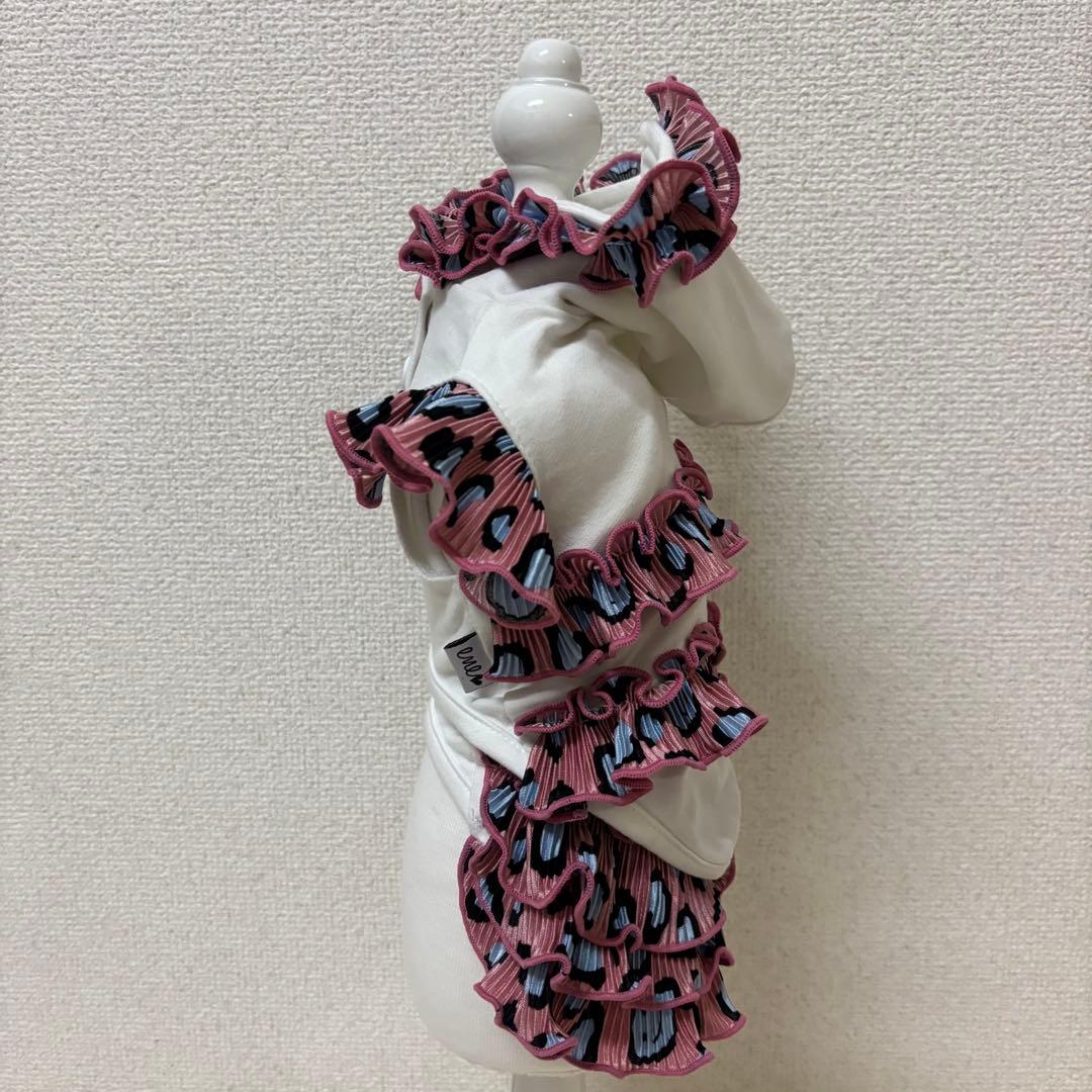 ene☆ レオパードニコちゃんパーカー、ワンピース、バレッタ 3点セット 1H