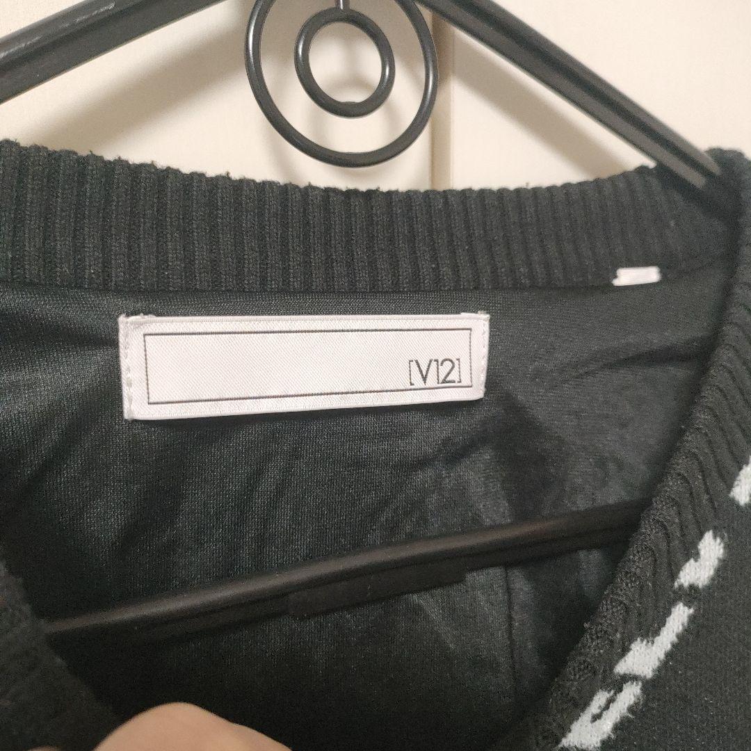 v12 裏地付きニット　メンズ　ゴルフ