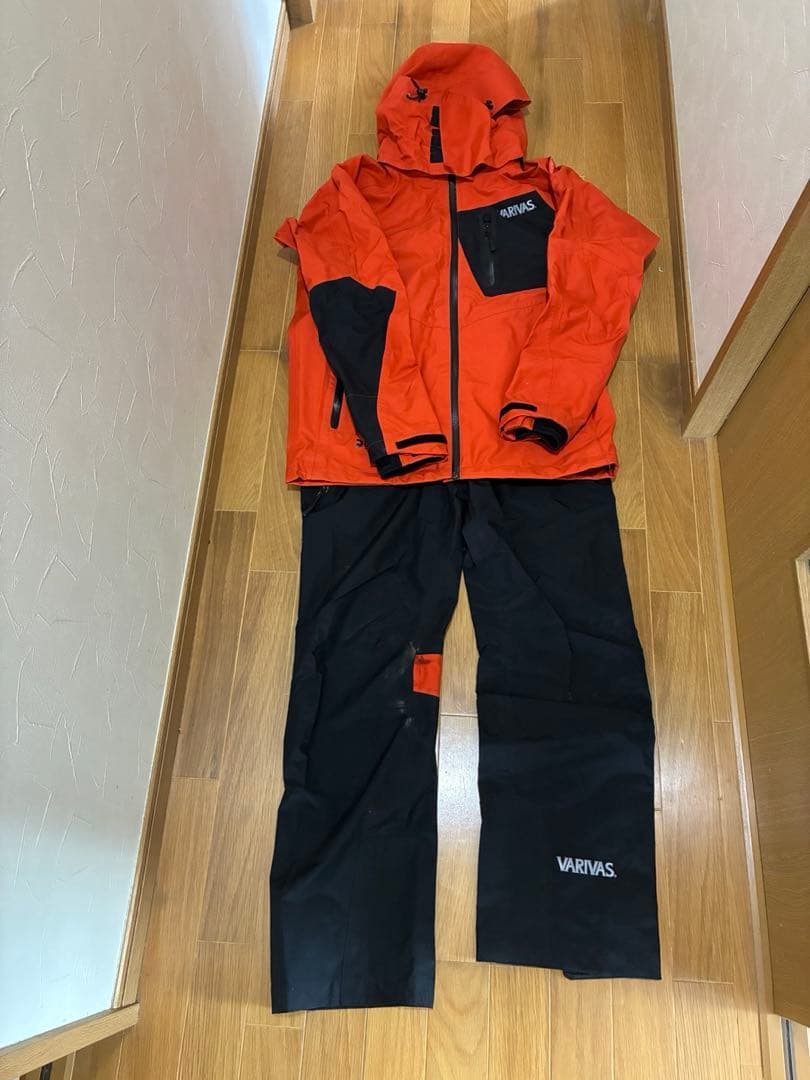 VARIVAS ドライアーマーアクティブレインスーツ　オレンジ　レインウェア