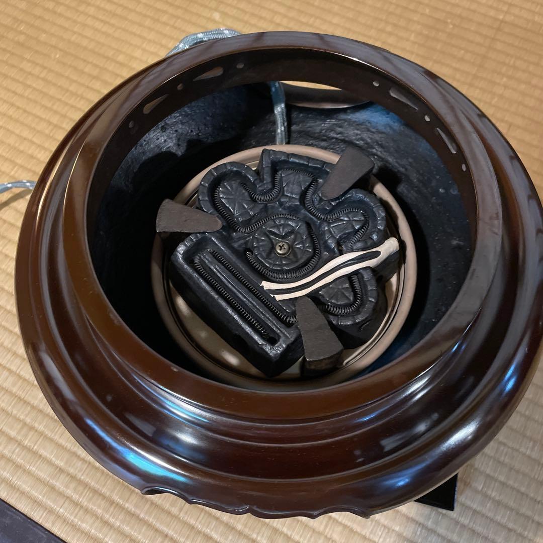 茶道具 唐銅『朝鮮風炉』釜師【畠 春斎】鋳師【金森 紹栄】　風炉釜　切合釜